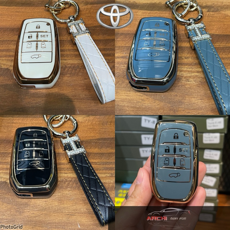 Key Case TPU For TOYOTA เคสTPU ตรงรุ่น Toyota Corolla Cross/ New Camry/Altis 2020-2023 (พร้อมพวงกุญแจ)