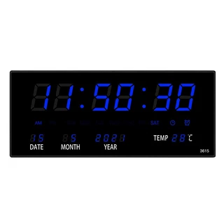 นาฬิกาดิจิตอล LED รุ่นJH-3615 แขวนติดผนัง Number ClockLED ขนาด 36x15x3CM พร้อมส่งฟรีหัวชาทและอะแดปเตอร์