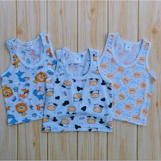 (เซ็ท4ตัว)เสื้อกล้าม เสื้อแขนกุด เสื้อเด็กแรกเกิด เด็ก1,2,3ขวบ