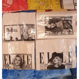 ถุงพลาสติกใส่ของ ลายวินเทจ ขายเป็นแพ็ค แบบพิมพ์ลายน้ำหนัก 700 กรัม /แบบสีพื้นขาวไม่พิมพ์ลายน้ำหนัก 800 กรัม