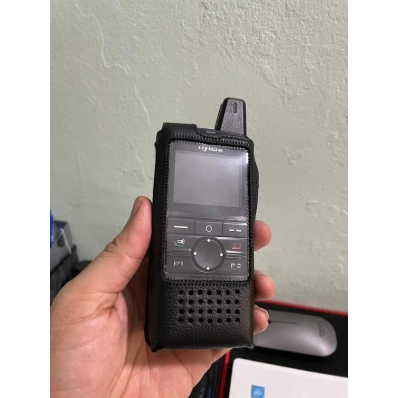 ซอง​หนัง​วิทยุ​สื่อสาร​รุ่น​ PNC370​ หนัง​แท้​ มีคลิปหลัง