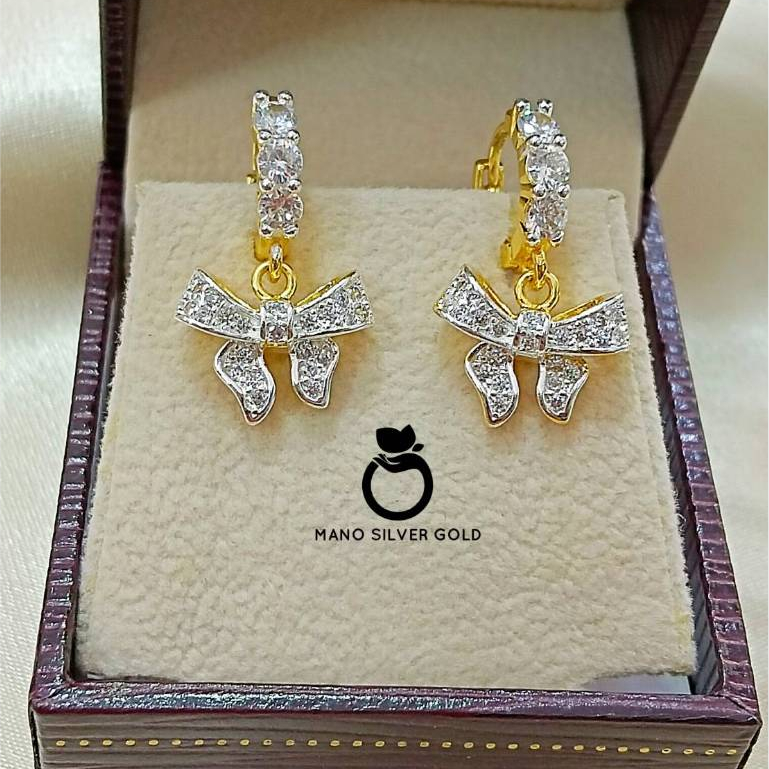 ต่างหูแฟชั่น 0336 งานคุณภาพ ไมครอน ชุบทอง หุ้มทอง แฟชั่น ทองสวย ใส่ออกงาน