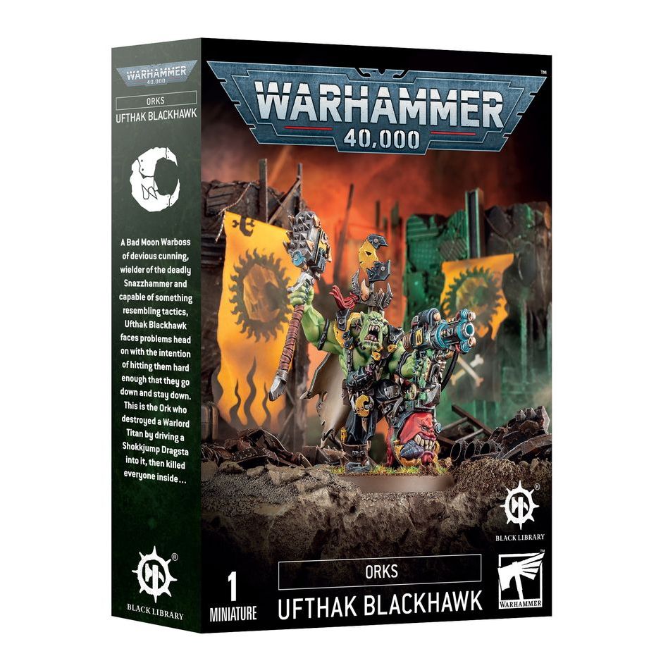 (GWพร้อมส่ง) BLACK LIBRARY: ORKS: UFTHAK BLACKHAWK โมเดลเกมสนามจำลองของแท้จาก Games Workshop