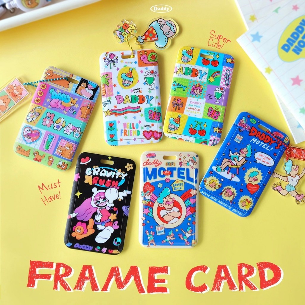 DADDY | New Frame Card (ไม่รวมสายคล้อง) เฟรมการ์ดใส่คีย์การ์ด ใส่บัตรต่างๆ หรือใช้เป็นเฟรมใส่การ์ดรูปศิลปิน