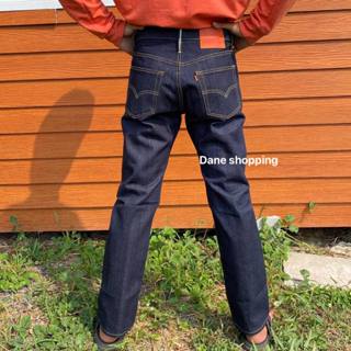 กางเกงยีนส์ผู้ชายผ้าดิบ ริมแดงขากระบอกเป็นกระดุม 28——42 สินค…