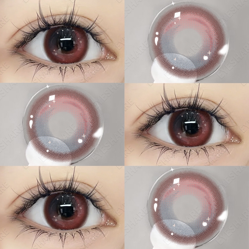 (COD)-Eyeshare Paris คอนแทคเลนส์ไล่โทนสี 14.5 มม. 1 คู่รายปีเลนส์นุ่มสีคอนแทคเลนส์ขนาดเล็ก