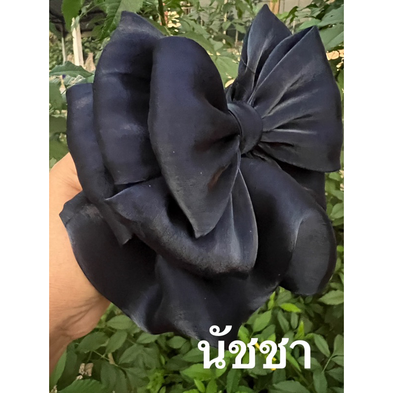 เน็ตติดผมสีดำแบบผ้างานเรียบหรูใช้ได้ทั้งราชการพยาบาลแฟชั่น