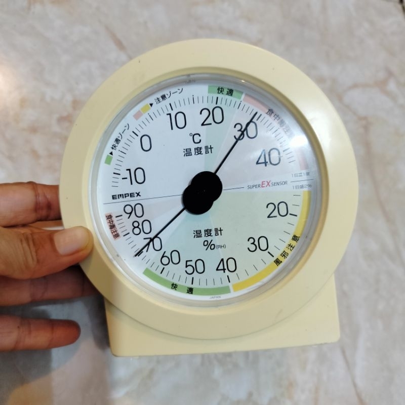 ตัววัดอุณหภูมิ thermometer hygrometer แบรนด์ EMPEX  🇯🇵made in Japan