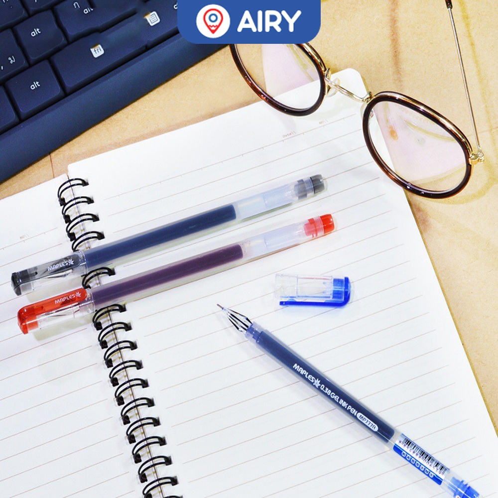 (K)ปากกาเจลหัวเพชร Maples ปากกา ปากกาเจล แบบปลอก เครื่องเขียน ขนาด 0.38mm (1 แท่ง) รุ่น MP-777A