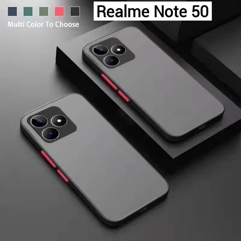 Realme Note 60X/Realme Note 60/Realme C61/Realme C63เคสขอบนิ่มหลังแข็งขุ่นคลุมกล้องOPPO Realme C65/Realme Note 50ตรงรุ่น