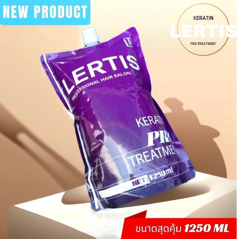 มี 3 ขนาด LERTIS KERATIN PRO TREATMENT เลอติส เคราติน โปร ทรีทเม้นท์ บำรุงผม ฟื้นฟูผมเสีย