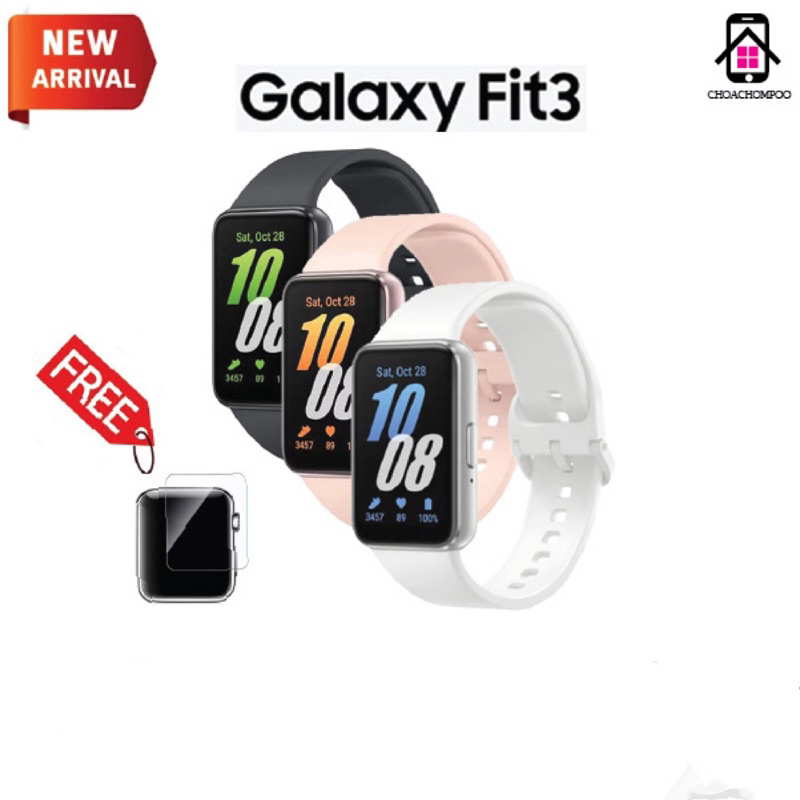 SAMSUNG Galaxy Fit3 สมาร์ทแบนด์จอ AMOLED ขนาด 1.6″ | ตัวช่วยออกกำลังกว่า 101 โหมด | Watchfaces มากกว่า 100 แบบ