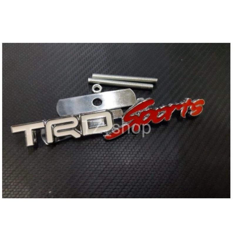 โลโก้กระจังเหล้ก trd sports ขาวแดง