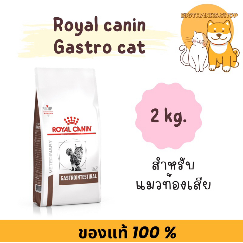 Royal canin Gastro for cat 2 kg. Exp.03/2027  แมวถ่ายเหลว การย่อยหรือการดูดซึมอาหารผิดปกติ