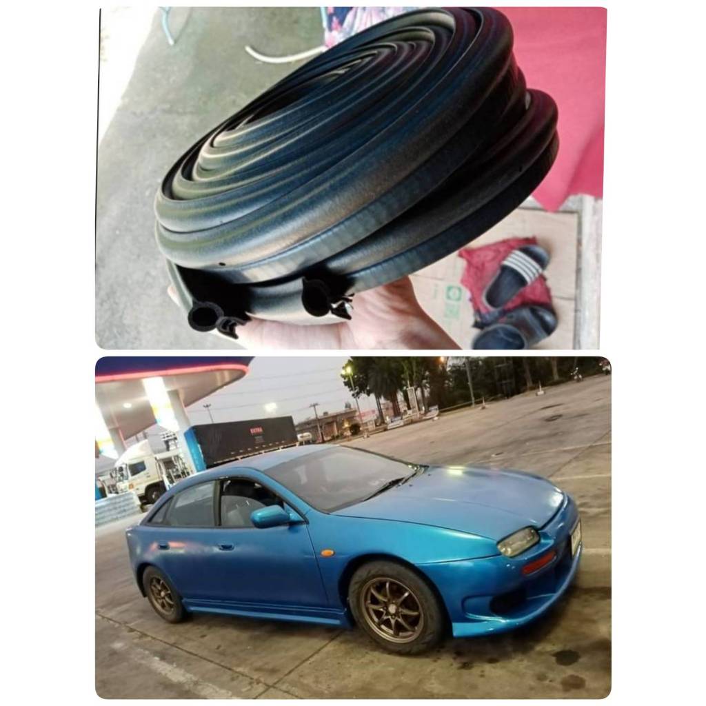 ยางฝาท้าย Mazda Astina 323 1995 ตาตี่ 4 เมตรใช้ทดเเทนของเดิมกันน้ำเข้าลดเสียงทำให้ฝาท้ายดีด