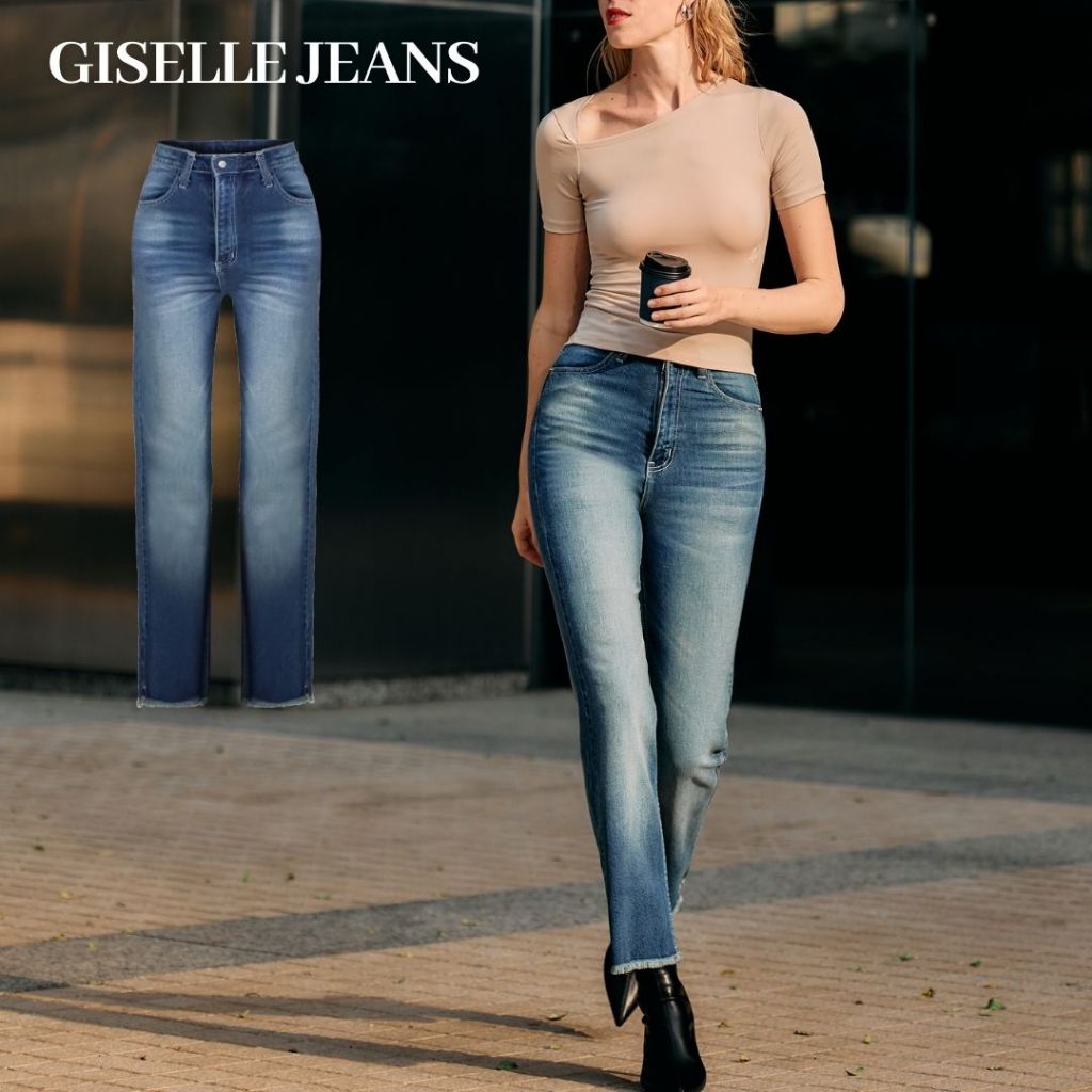 Merge Official - Giselle Straight Leg Jeans (พร้อมส่ง)