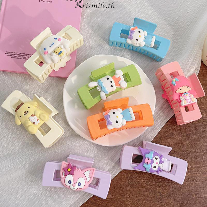 COD-ในไทย ใหญ่กิ๊บติดผมหางม้า Sanrioลายการ์ตูน สีแคนดี้ น่ารักหวาน สไตล์ญี่ปุ่นและเกาหลี นักเรียนสำหรับผู้หญิง 2024ใหม่