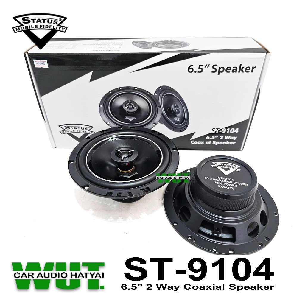 STATUS Coxial Speaker ลำโพงเสียงกลางแหลม(แกนร่วม) 6.5 นิ้ว 60วัตต์ Status ST-9104