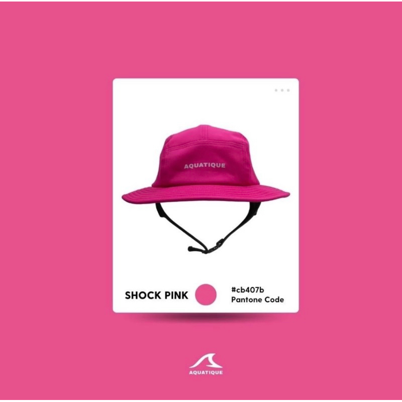 AQUATIQUE : BUCKET HAT SHOCK PINK 🩷