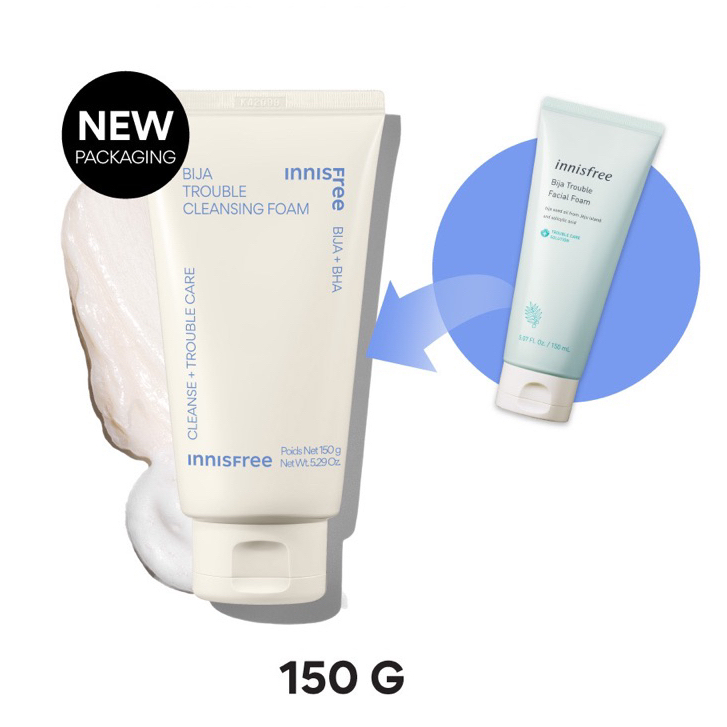 พร้อมส่ง!!! แท้!! Innisfree Bija Trouble Facial Foam 150ml