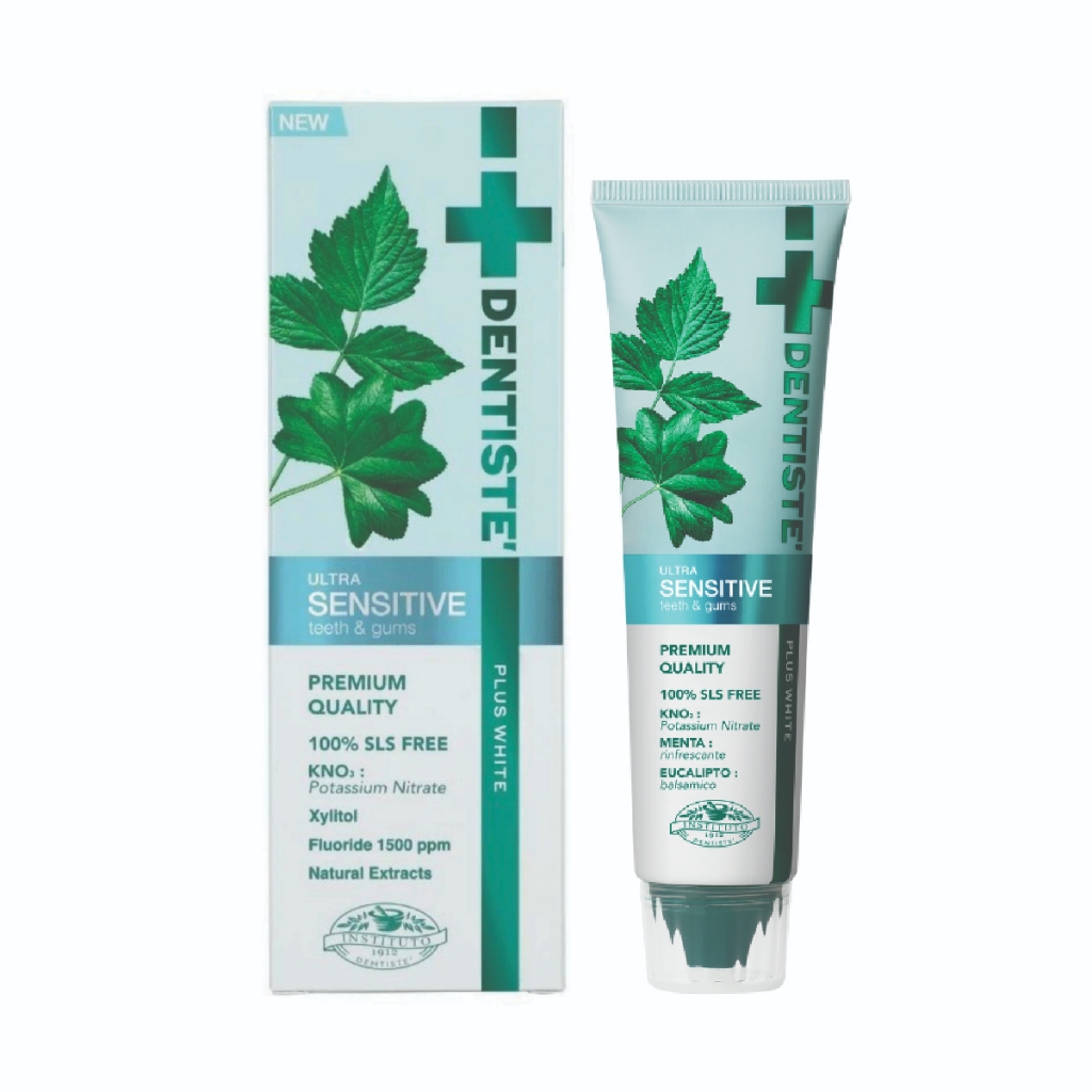 Dentiste Sensitive Toothpaste Tube เดนทิสเต้ ยาสีฟัน สูตรอ่อนโยน ลดอาการเสียวฟัน ขนาด 100 กรัม 10017