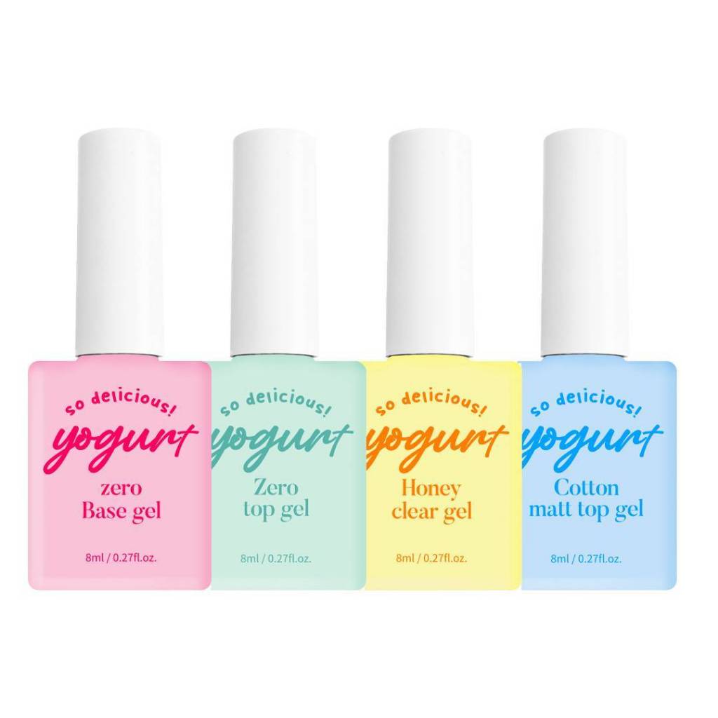 Yogurt Nail Basic gel 4 ตัวเลือก Base+Clear gel+Top(non wipe)+Matt Top ของแท้นำเข้าจากเกาหลี พร้อมส่ง