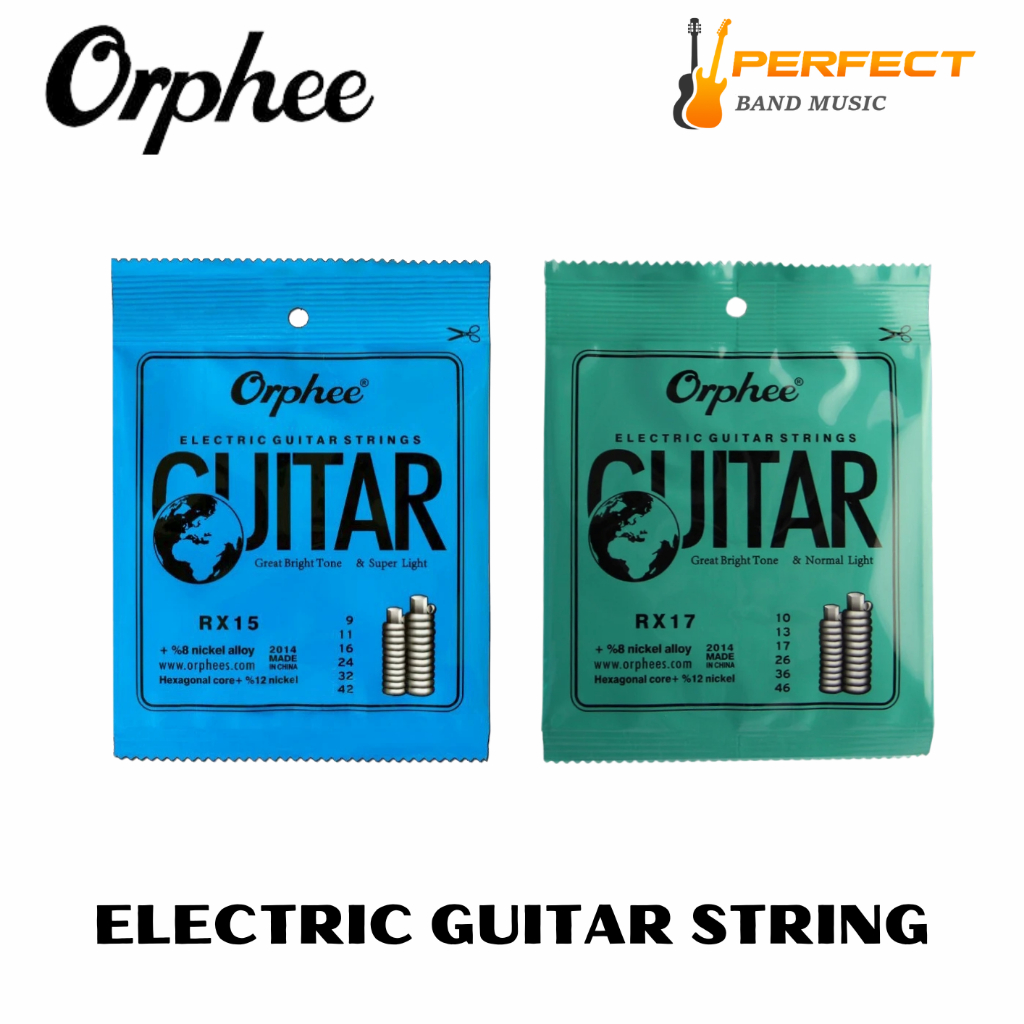 สายกีตาร์ไฟฟ้า Orphee แบบชุด 6 เส้น