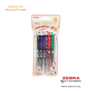 Zebra ปากเจล sarasa รุ่น Hello KITTY limited edition!