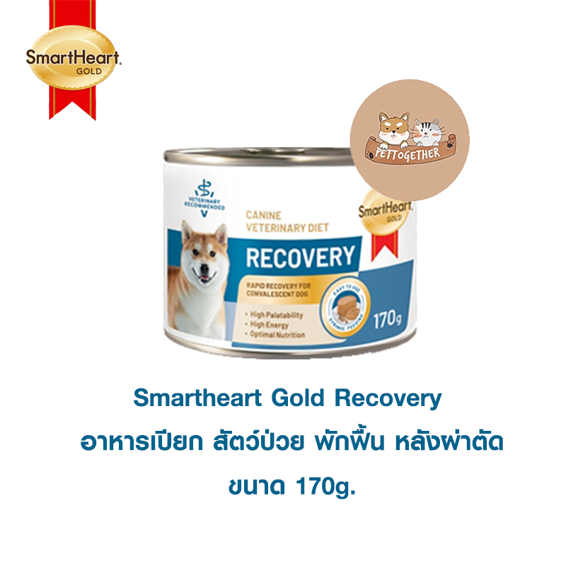 Smartheart Gold Recovery สุนัข อาหารเปียก สัตว์ป่วย พักฟื้น หลังผ่าตัด 170 g.