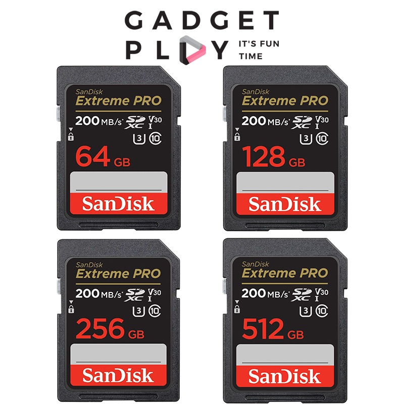 [กรุงเทพฯ ด่วน 1 ชั่วโมง] Sandisk SD Card Extreme Pro (V30)