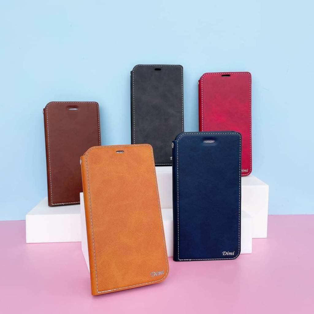 เคสฝาพับหนัง Xunte สำหรับOppo Realme 5 5s 5i 6i 7i Realme C11 C12 C15 C17 Realme C20 C21 C25 กระเป๋า ใส่บัตรได้ ตั้งได้