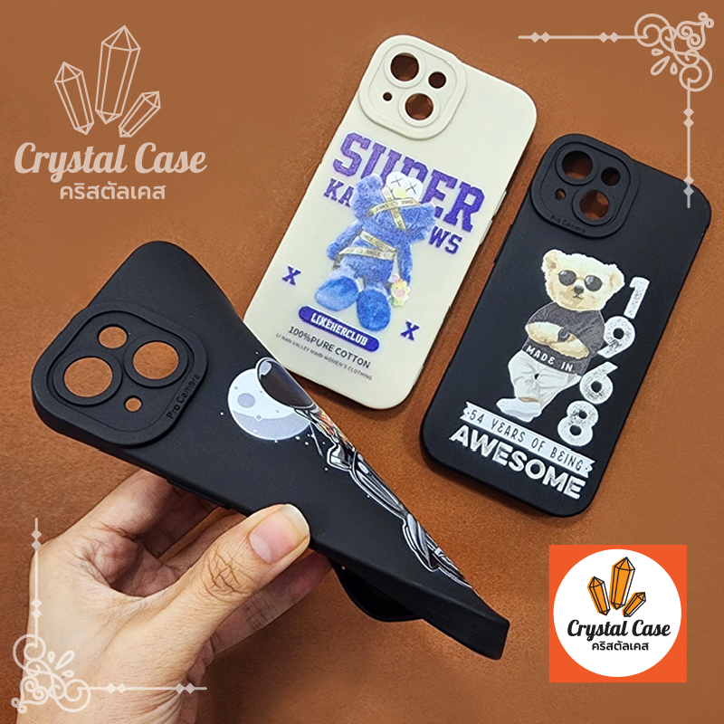 เคสนิ่ม Realme C53 C55 และ Xiaomi Redmi 9A Redmi 12C Redmi 13C กันกล้องนูน ด้านหลังนูนพิมพ์ลายการ์ตู