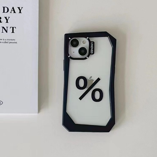 จัดส่งภายใน24ชม ขอบสี่เหลี่ยม เคสใส % iPhone 15 11 14 pro max สีดำ เรียบง่าย แฟชั่น ระดับสูง case for iPhone 12 13