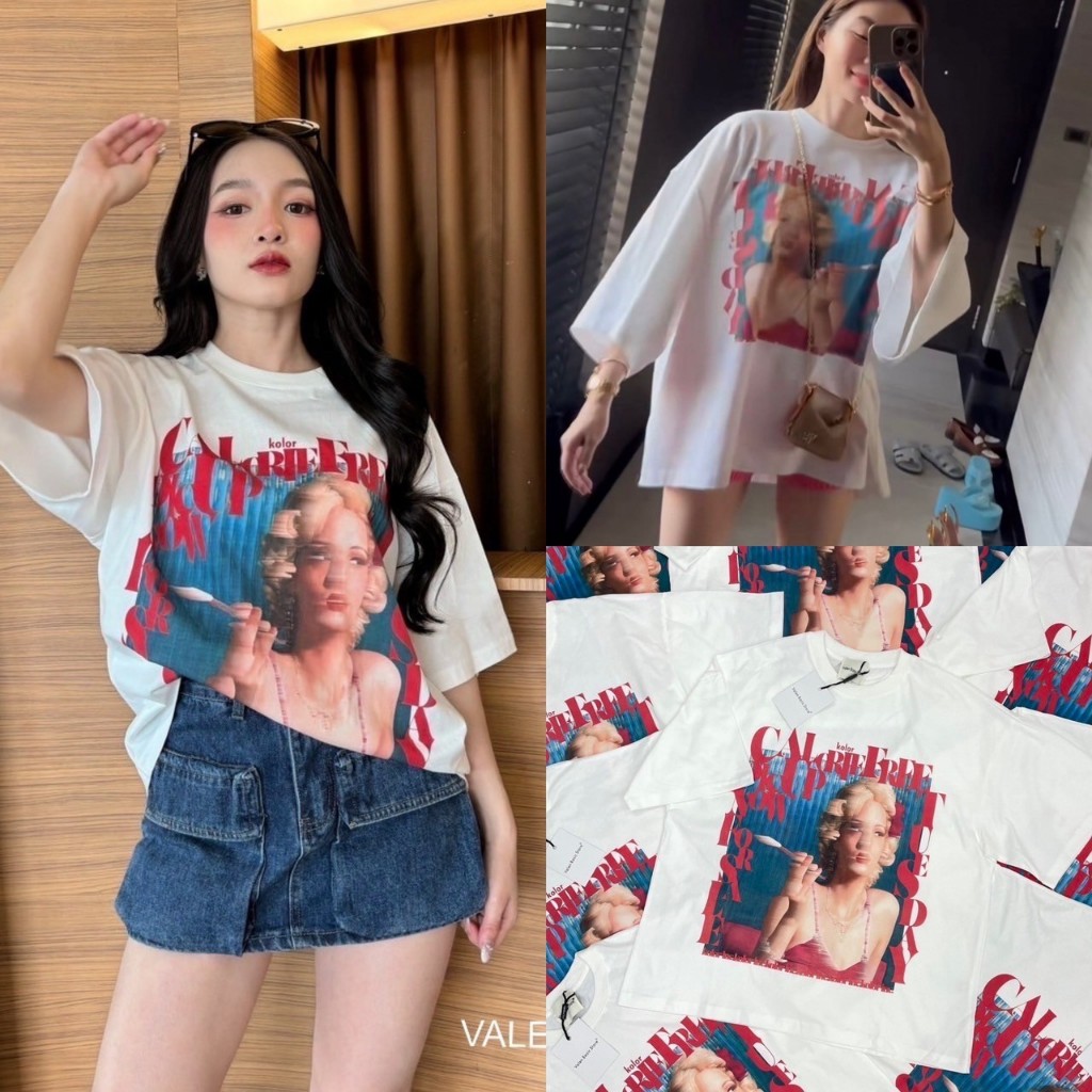 Kolor oversize T-shirt • เสื้อยืดน่ารักๆมาแล้วค่า ทรงโอเวอร์ไซร์ สวยเบสิค ผ้าคอตตอนเนื้อนุ่ม ลุคชิวๆดูดีในวันสบายๆ