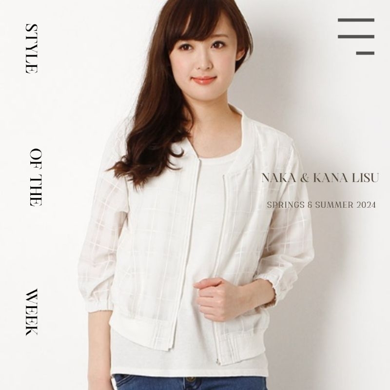 E hyphen world gallery เสื้อแจ็คเก็ตที่มีลายตาราง
