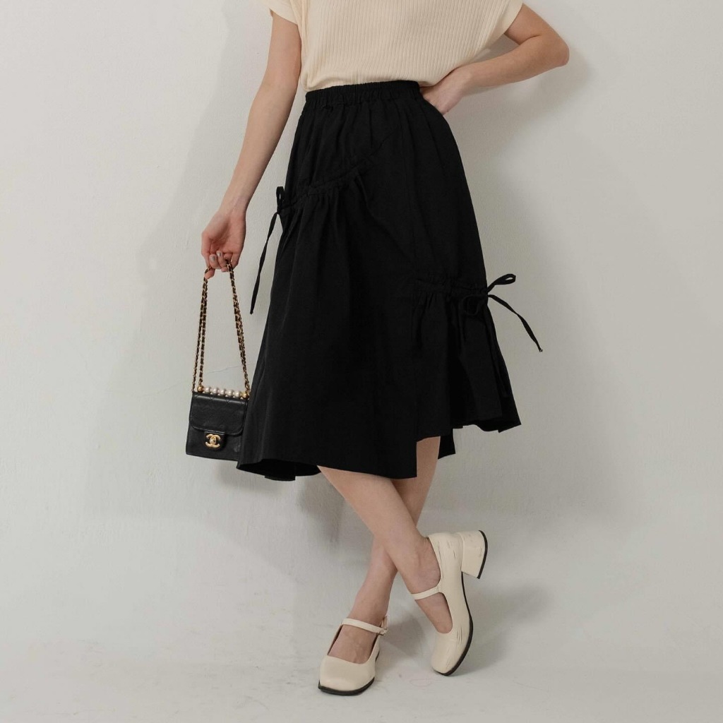 Kimmame – กระโปรง รุ่น Cotton Bow Skirt 5 สี