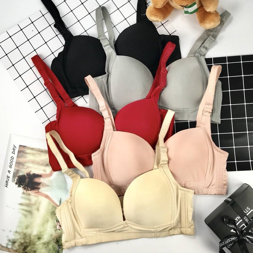 Bra 4D เสื้อในผู้หญิง ดันทรง อกชิด เก็บเนื้อด้านข้าง ไร้ขอบ ไร้โครง มีตะขอหลัง ส่งไวจากไทย