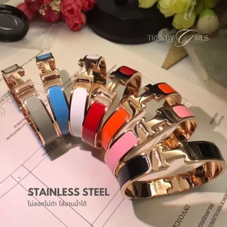 มาใหม่ !!✅ กำไล Stainless ตัวเรือนโรสโกล Size S M L พร้อมส่งครบสี