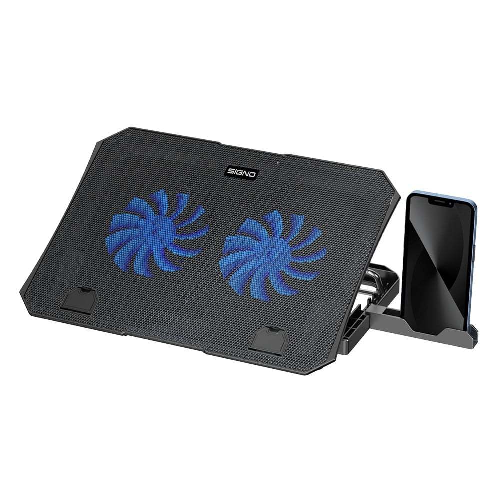 CP-511 พัดลมระบายความร้อน Signo LED Gaming Cooling Pad SPENCER CP-511 Black