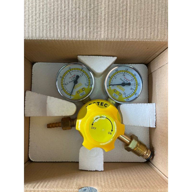 เกจ์วัดและปรับแรงดันแก๊ส LPG ถัง สำหรับถังแก๊ส 15 กิโล