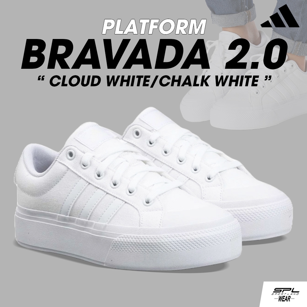 Adidas อาดิดาส รองเท้าผ้าใบ รองเท้าสีขาว W Bravada 2.0 IE2309 (2000)