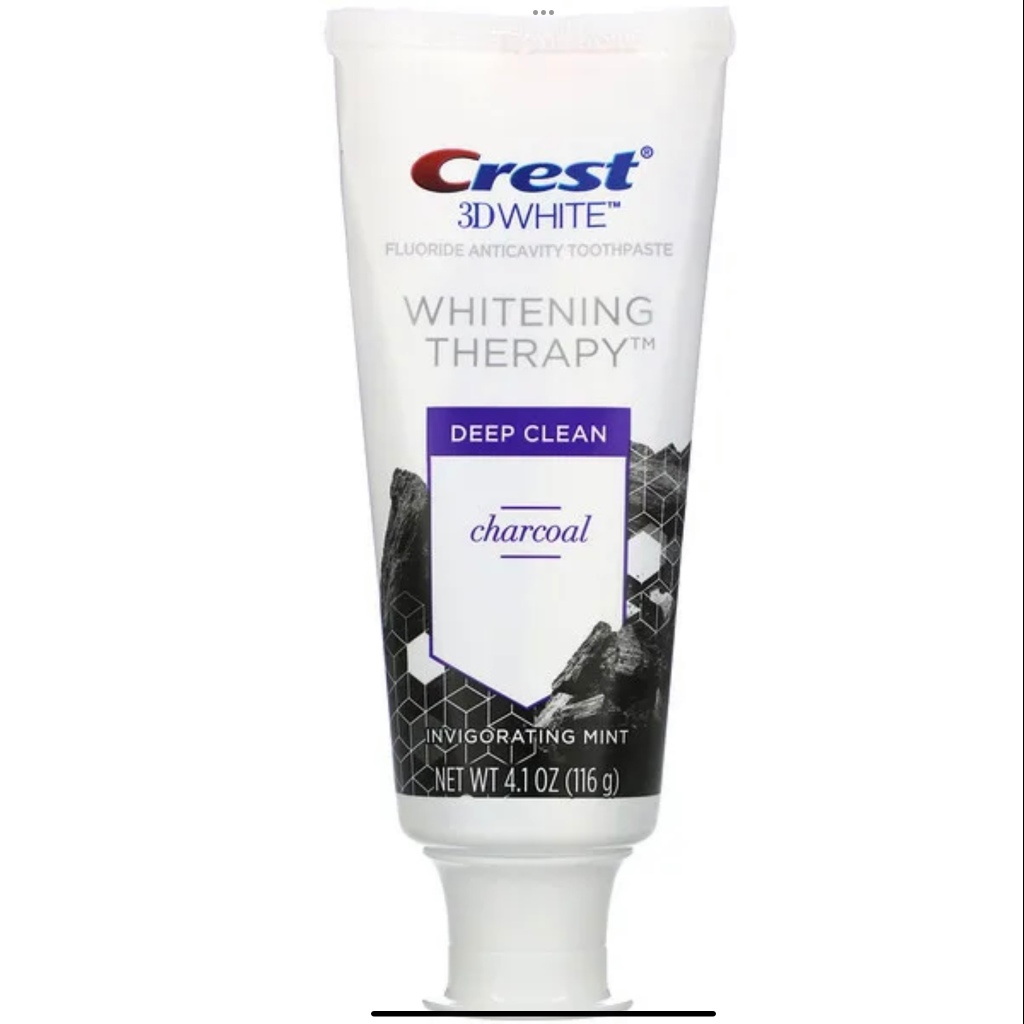 Exp:3/24!! ยาสีฟันอเมริกา Crest 3D White Deep Clean Charcoal ขนาด 116g