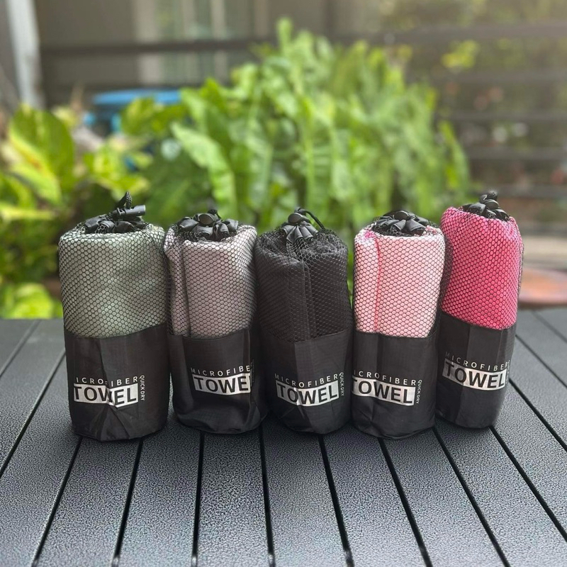 ผ้าเช็ดตัว แห้งไว microfiber สำหรับแคมป์ปิ้งหรือไปยิม