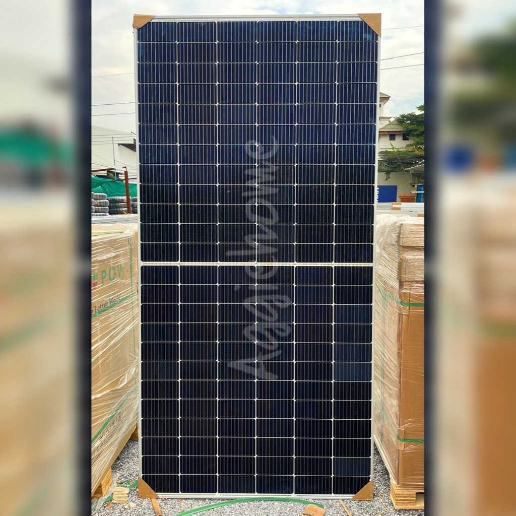 GENIUS SOLAR แผงโซล่าเซลล์ รุ่น GS-555WM/HC (555วัตต์) MONO HALF CELLโซล่าเซลล์ โมโน แผงโซล่า พลังงา