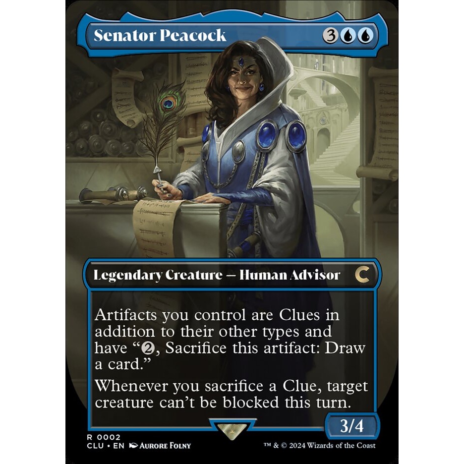 Senator Peacock การ์ด Magic The Gathering จากชุด Ravnica: Clue Edition ของแท้