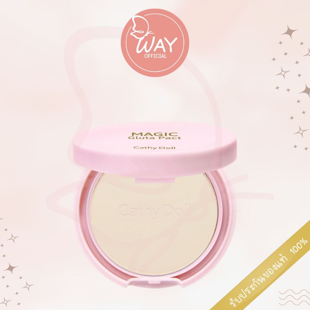 เคที่ดอลล์ เมจิกกลูต้าแพ็ค เอสพีเอฟ50 พีเอ+++ 4.5g Cathy Doll Magic Gluta Pact SPF 50 PA+++ 4.5g