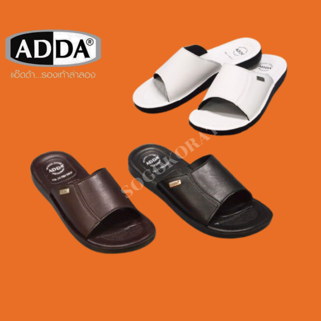 รองเท้าแตะ ADDA 7Q04 หนังPU พื้นบางของแท้