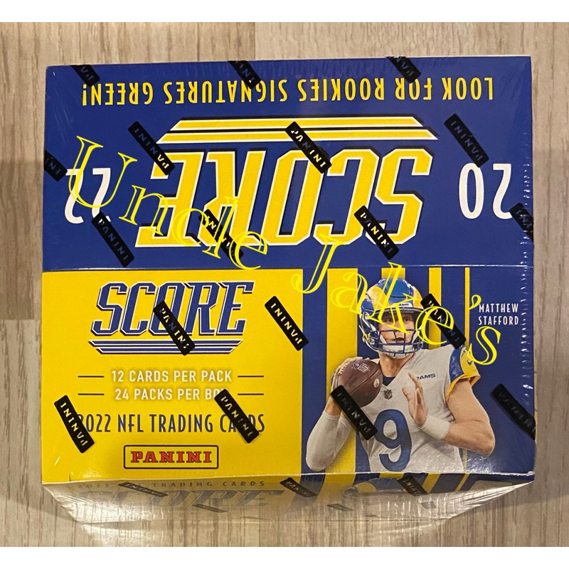 2022 Panini Score NFL Football Retail 24-Pack Box (288 cards)