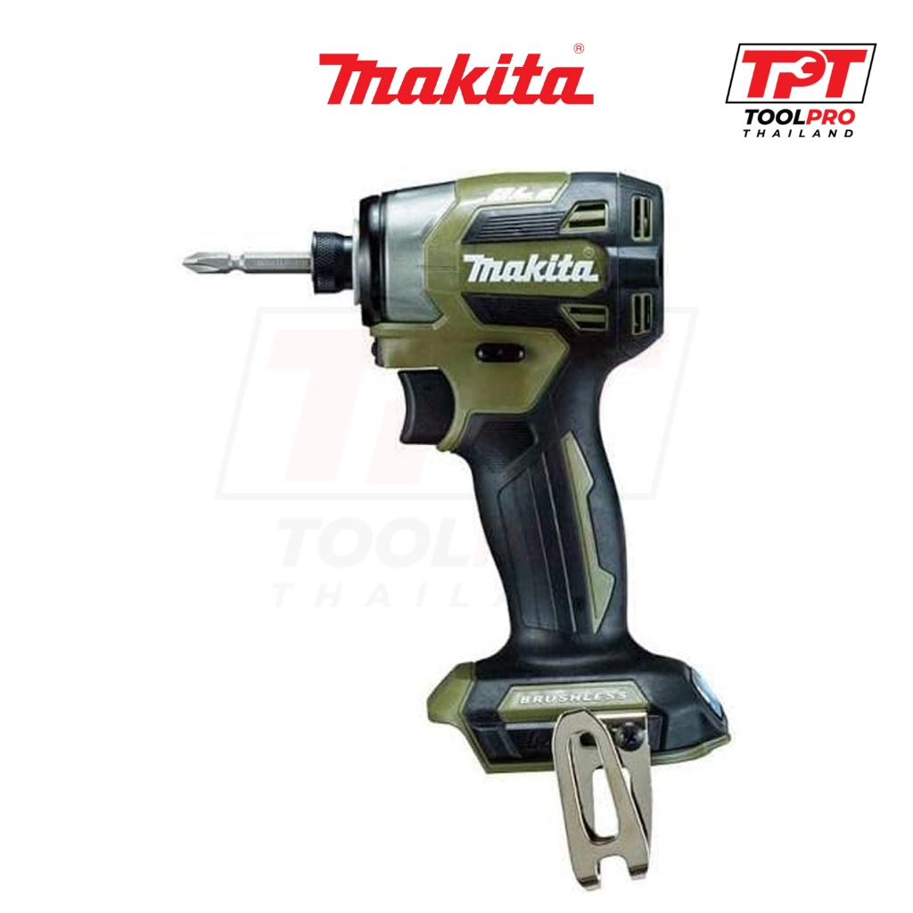 Makita สว่านกระแทก (เครื่องเปล่า) 18V Impact Driver, Olive Green (TD173DZO) Made in Japan