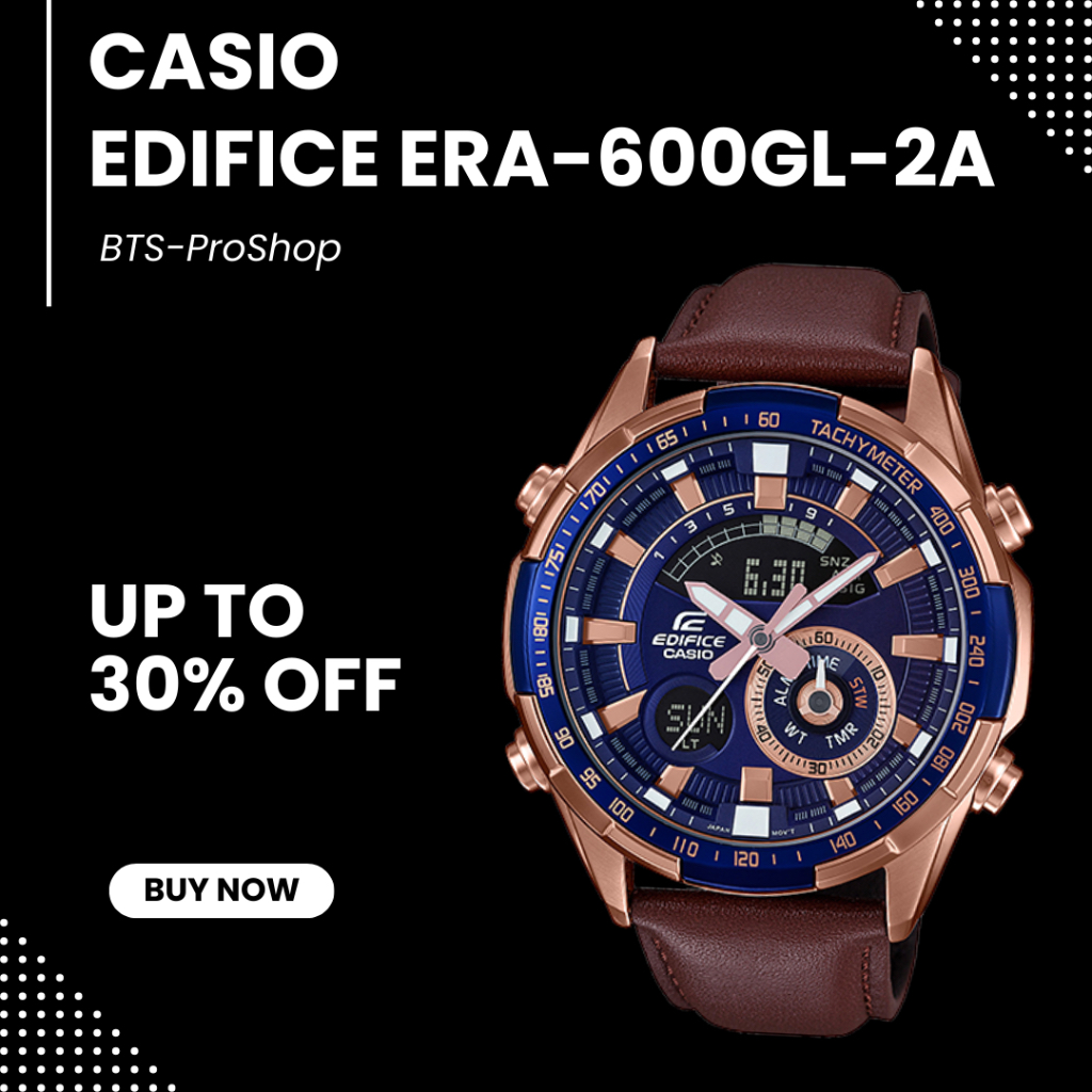นาฬิกาผู้ชาย CASIO EDIFICE ERA-600GL ของแท้ศูนย์